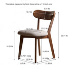 Chaise de salle à manger haut de gamme en bois massif, confection exceptionnelle pour une assise confortable