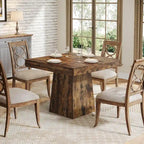 Table à manger carrée de 31,5 pouces pour 4 personnes, Table de cuisine de ferme pour salle à manger - 31,5P x 31,5L x 29,53H