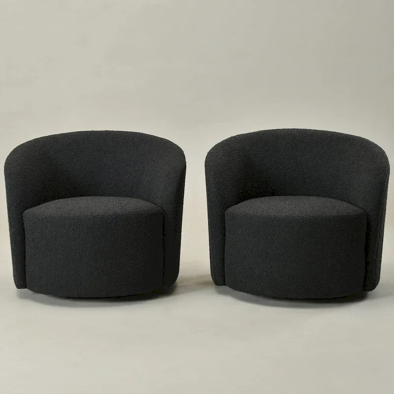 Fauteuil pivotant rembourré KINWELL de 86 cm de large (lot de 2)