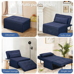 Canapé Convertible Lit Canapé Fauteuil Ottoman Pliant Fauteuils Inclinables pour Salon