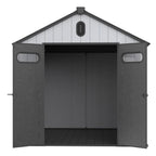 Abri de jardin en résine toutes saisons avec plancher de 1,8 m x 1,2 m / 1,8 m x 2,4 m / 2,4 m x 1,8 m / 2,4 m x 3 m, abri à outils Spire