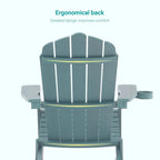 Lot de 2 chaises Adirondack pliantes Bonosuki pour patio et brasero