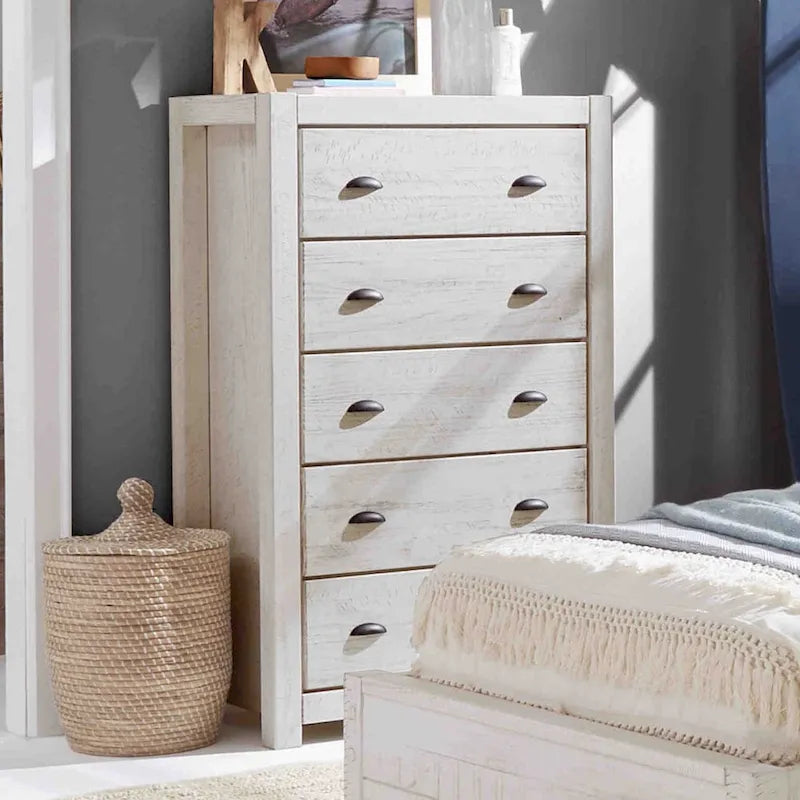 Commode 5 tiroirs en bois massif Montauk de Grain Wood Furniture