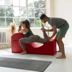Avana Kami Chaise convertible / Yoga & Massage - Pouf 2 en 1 avec chaise longue de yoga pliable dissimulée, microvelours - N/A