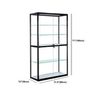 Vitrine contemporaine rectangulaire en verre noir