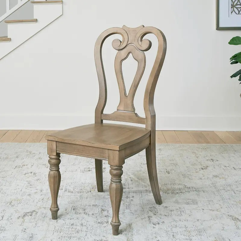 Chaise de salle à manger Magnolia Manor à dossier ajouré (lot de 2)