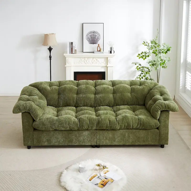 99.2  Canapé profond Chenille Confort, Canapé nuage moelleux tapissé