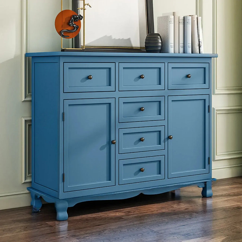 Meuble d'appoint rustique en bois marron pour le rangement du salon