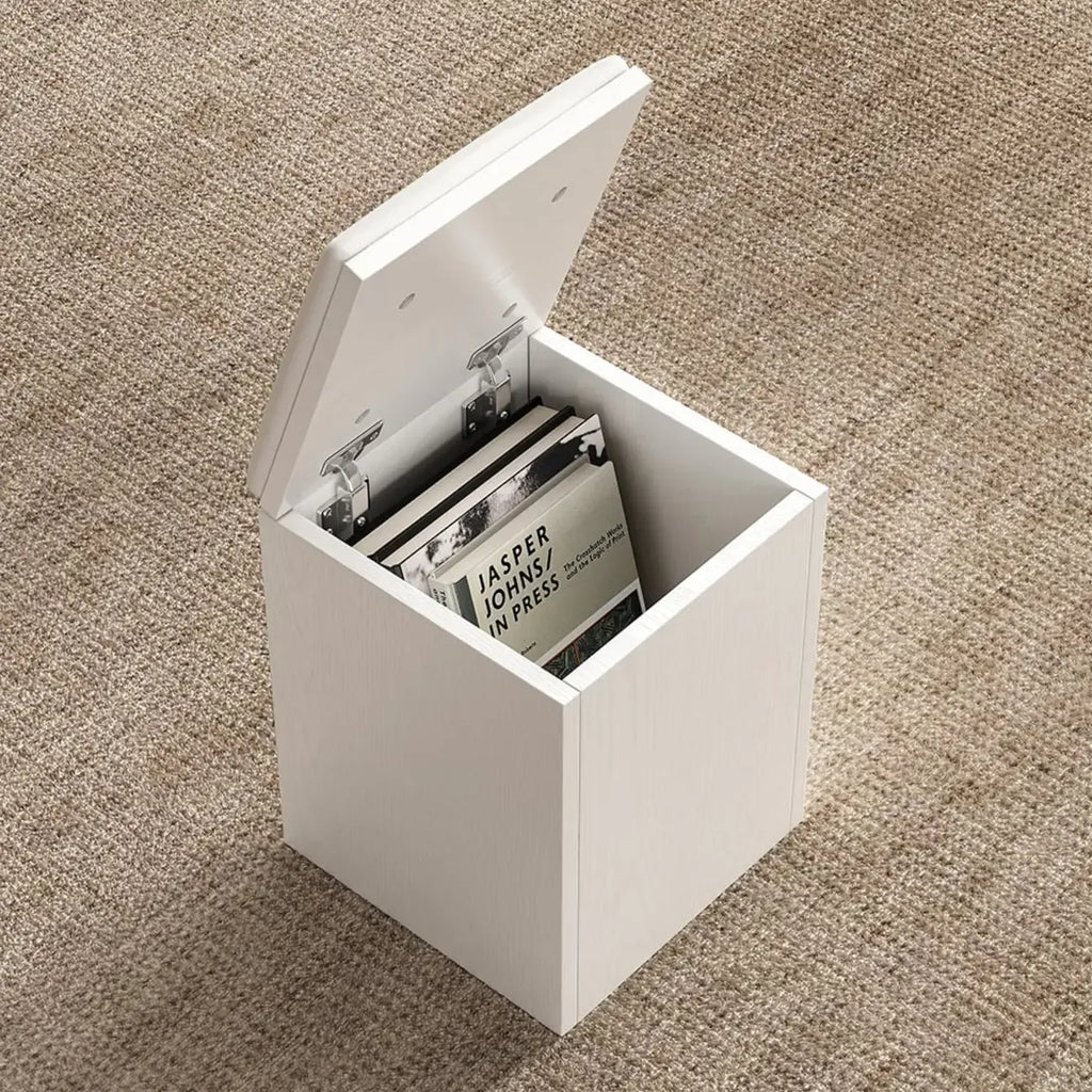 Table basse relevable et pliable avec 4 tabourets et rangement