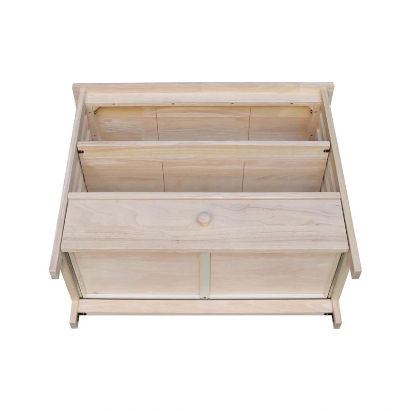 Meuble TV d'angle Mission en bois massif