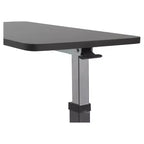 Table de lit Drive Medical, plateau non inclinable, finition argent veiné