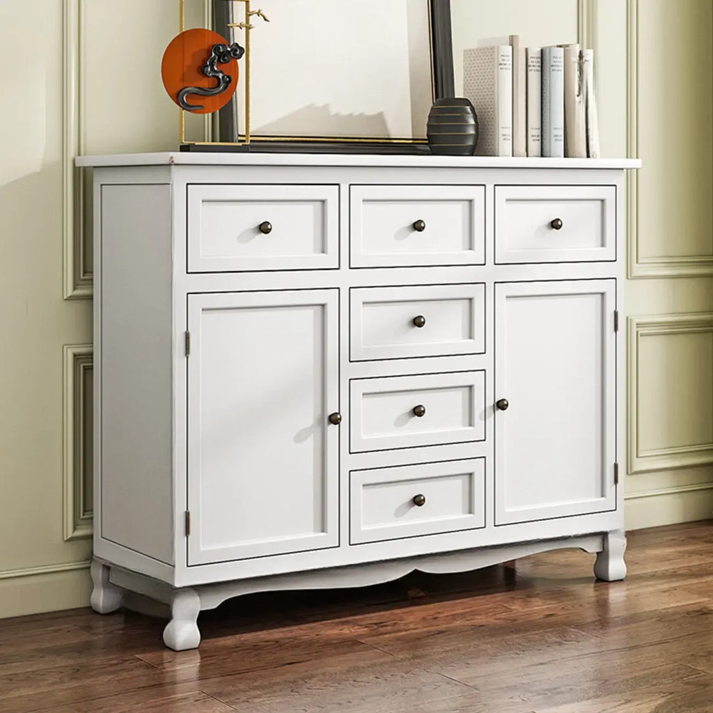 Meuble d'appoint rustique en bois marron pour le rangement du salon