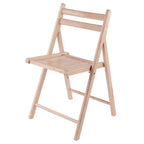Lot de 4 chaises pliantes - Winsome : Cadre en bois massif, aucun assemblage requis, nettoyage ciblé, poids maximal 79 kg