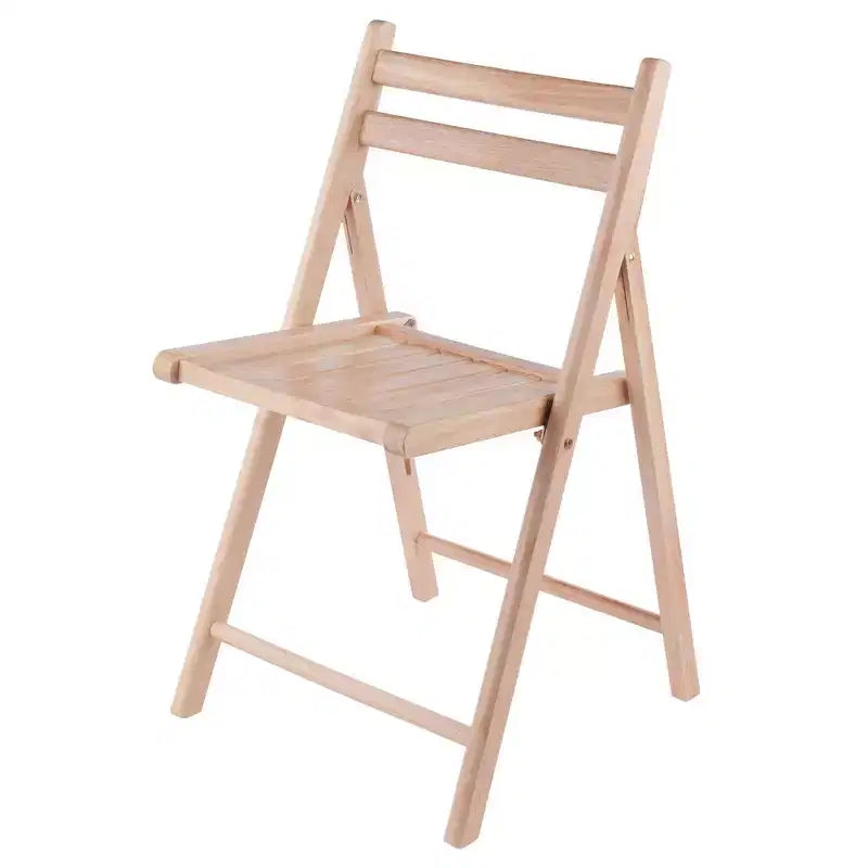 Lot de 4 chaises pliantes - Winsome : Cadre en bois massif, aucun assemblage requis, nettoyage ciblé, poids maximal 79 kg
