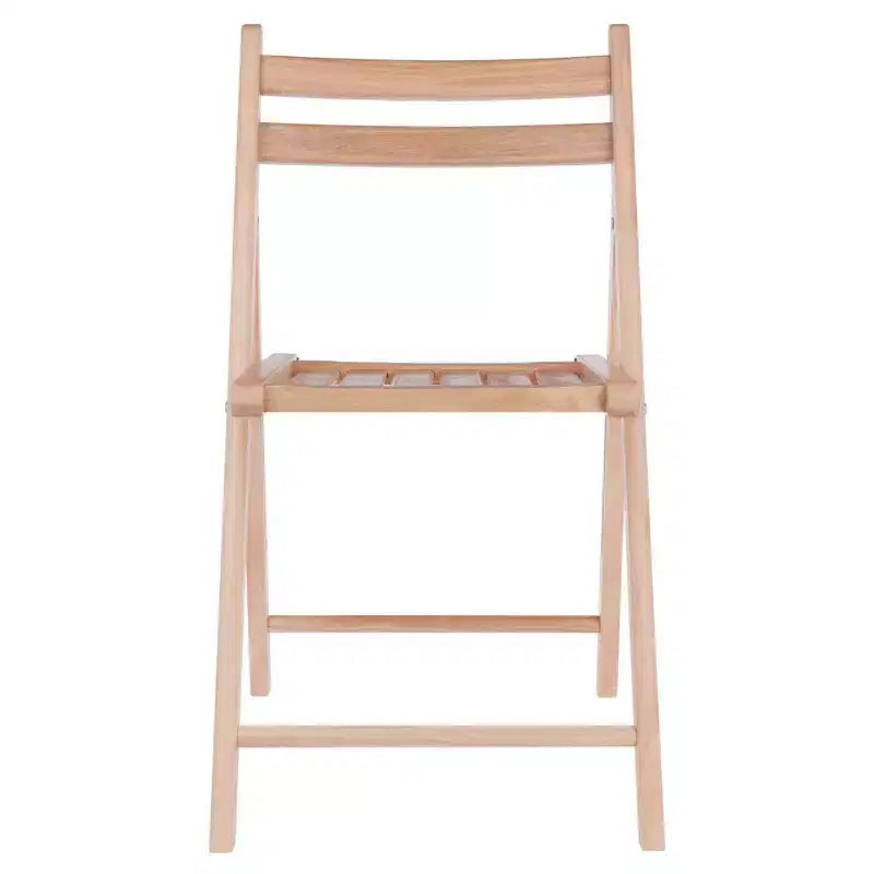 Lot de 4 chaises pliantes - Winsome : Cadre en bois massif, aucun assemblage requis, nettoyage ciblé, poids maximal 79 kg