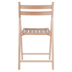 Lot de 4 chaises pliantes - Winsome : Cadre en bois massif, aucun assemblage requis, nettoyage ciblé, poids maximal 79 kg