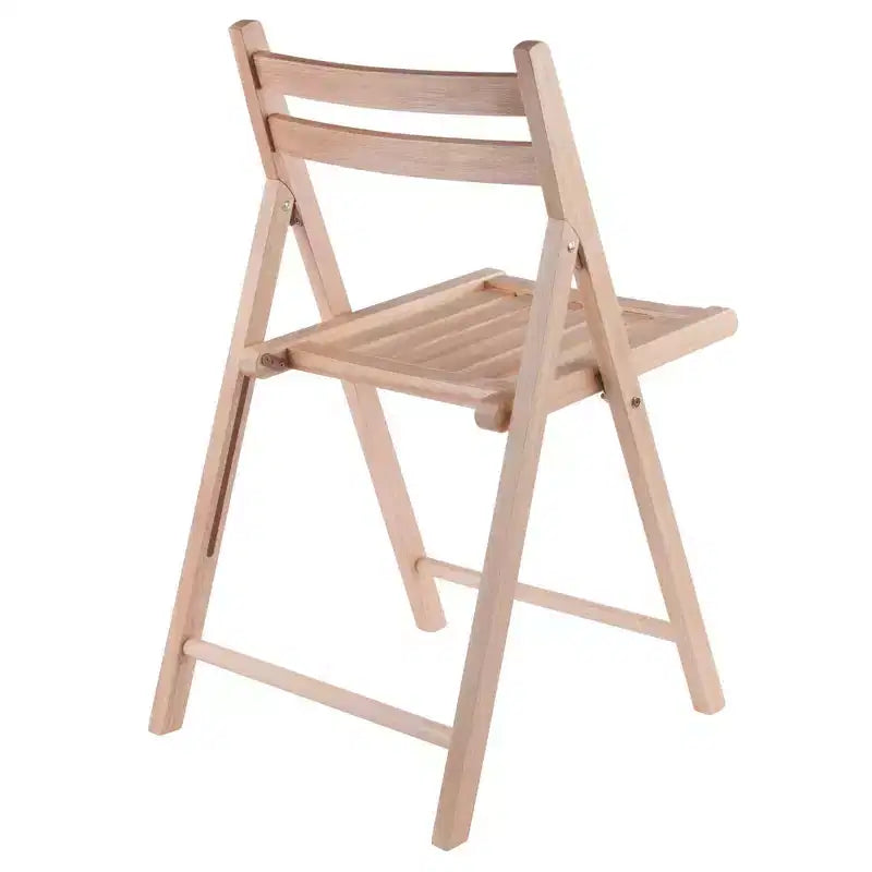 Lot de 4 chaises pliantes - Winsome : Cadre en bois massif, aucun assemblage requis, nettoyage ciblé, poids maximal 79 kg