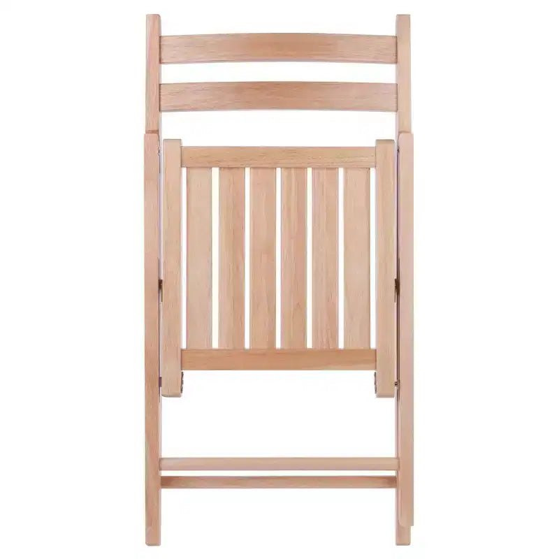 Lot de 4 chaises pliantes - Winsome : Cadre en bois massif, aucun assemblage requis, nettoyage ciblé, poids maximal 79 kg