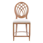Linon Ensemble de 2 tabourets de bar Oriana de 61 cm, hauteur comptoir, marron