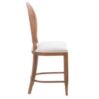 Linon Ensemble de 2 tabourets de bar Oriana de 61 cm, hauteur comptoir, marron