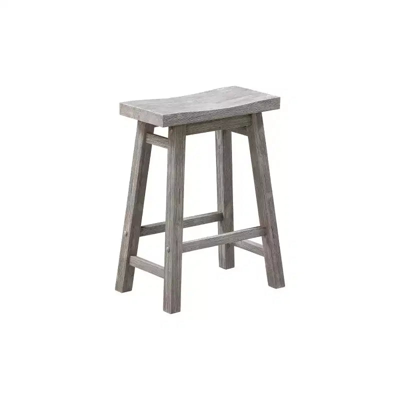 Lot de 2 tabourets de bar à hauteur de comptoir sans dossier Sonoma Saddle de 24 po, en bois d'acacia - Boraam
