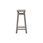 Lot de 2 tabourets de bar à hauteur de comptoir sans dossier Sonoma Saddle de 24 po, en bois d'acacia - Boraam