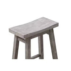 Lot de 2 tabourets de bar à hauteur de comptoir sans dossier Sonoma Saddle de 24 po, en bois d'acacia - Boraam