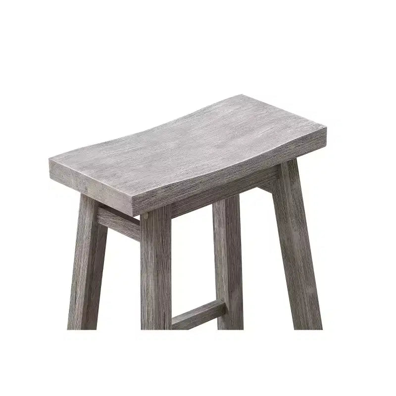 Lot de 2 tabourets de bar à hauteur de comptoir sans dossier Sonoma Saddle de 24 po, en bois d'acacia - Boraam