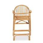 Tabouret de bar hauteur comptoir en rotin Tugera Naturel/Marron - bali & pari : Fait main, aucun assemblage requis