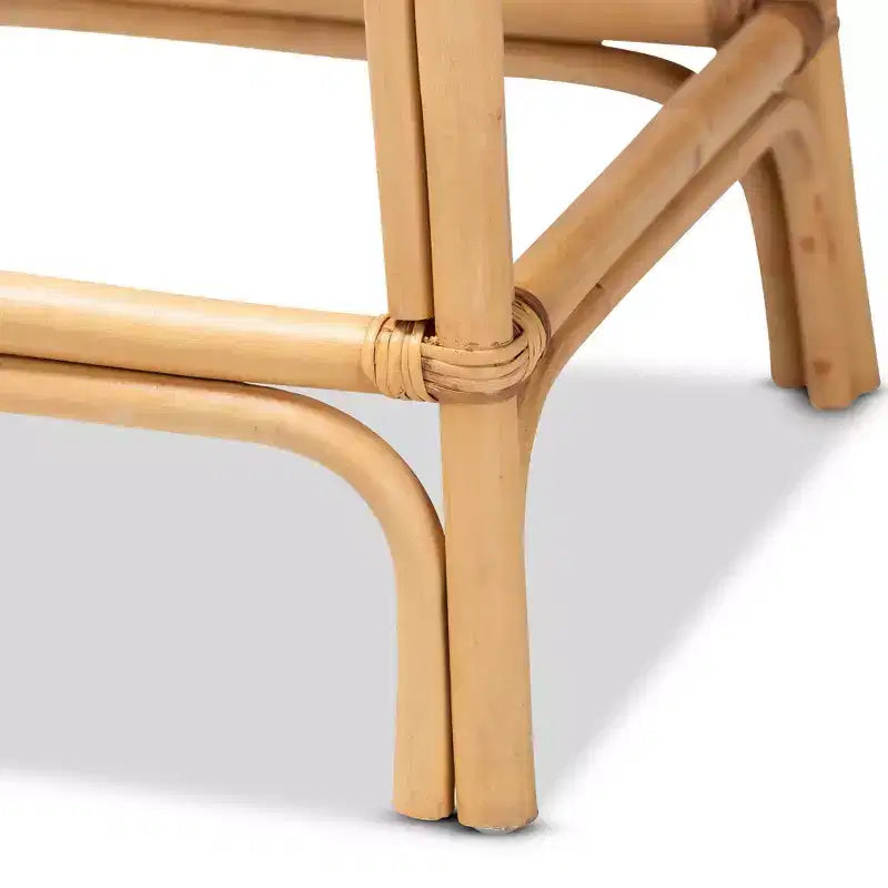 Tabouret de bar hauteur comptoir en rotin Tugera Naturel/Marron - bali & pari : Fait main, aucun assemblage requis