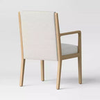 Chaise de salle à manger Esters Wood Arm Crème/Bois naturel - Threshold™