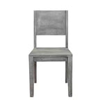 Lot de 2 chaises de salle à manger Raven en bois de manguier gris - Timbergirl : fabriquées à la main, en bois massif, aucun assemblage requis