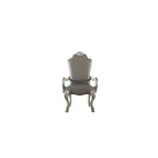 Lot de 2 Chaises Dresden 66 cm Blanc Os Vintage - Acme Furniture : Pieds griffes, Clous décoratifs, Cadre en bois