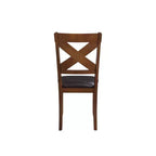 Acme Furniture Lot de 2 chaises de salle à manger d'appoint Apollo Noyer et Similicuir Espresso : Cadre en hévéa, Rembourrage en mousse