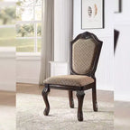 Chaises de salle à manger Chateau De Ville Acme Furniture Tissu/Fini espresso