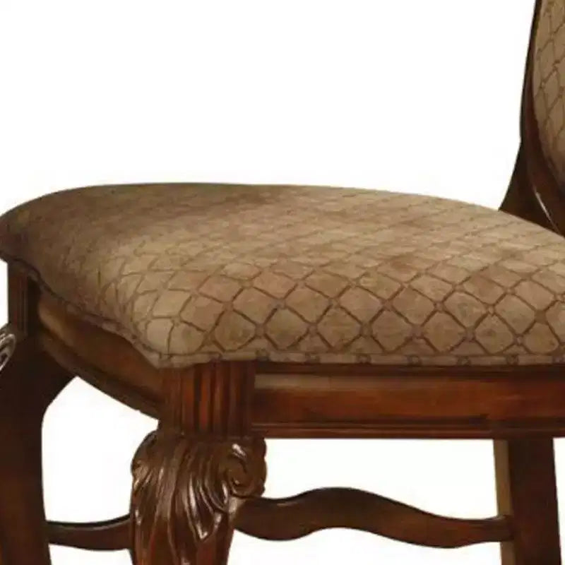 Acme Furniture Chaises de salle à manger Chateau De Ville Tissu/Finition merisier