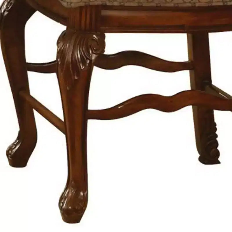 Acme Furniture Chaises de salle à manger Chateau De Ville Tissu/Finition merisier