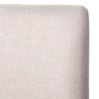 Lifestorey Lot de 2 chaises de salle à manger tapissées Bertona avec pieds tournés Beige/Noir