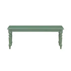 Banc de salle à manger en bois Carolina vert équestre - Boraam
