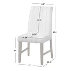 Lot de 2 chaises de salle à manger modernes Augusta Lifestorey Chêne clair/Crème