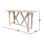 Table haute Paul non finie - International Concepts
