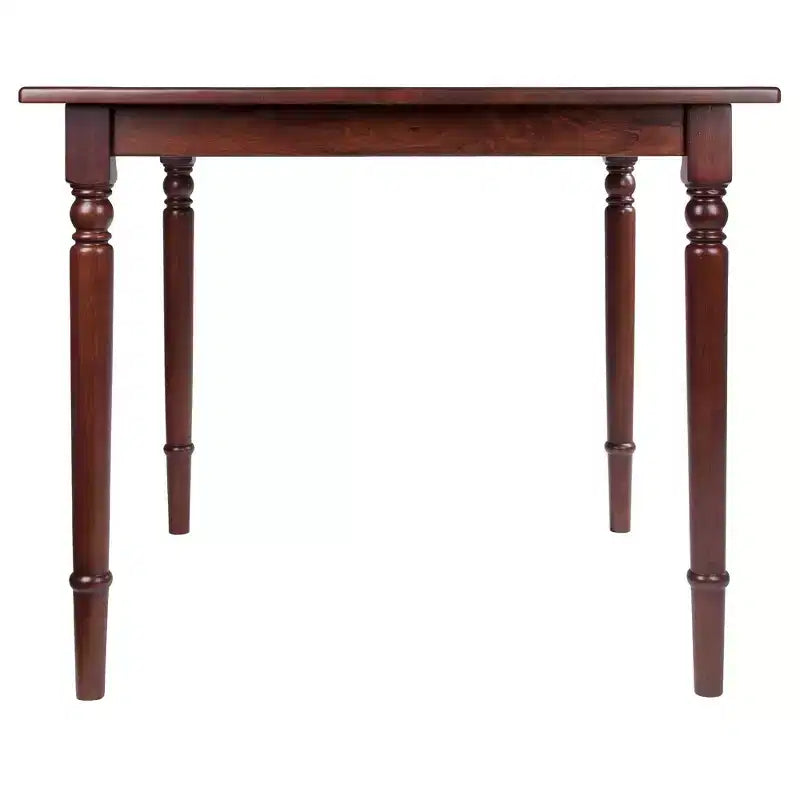 Ensemble de salle à manger 3 pièces Mornay Noyer - Winsome : Bois massif, style rustique, 2 chaises Windsor