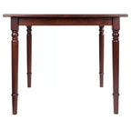 Ensemble de salle à manger 3 pièces Mornay Noyer - Winsome : Bois massif, style rustique, 2 chaises Windsor