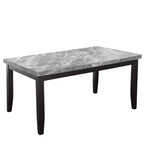 Napoli Marble Top Dining Table Gray - Steve Silver Co.