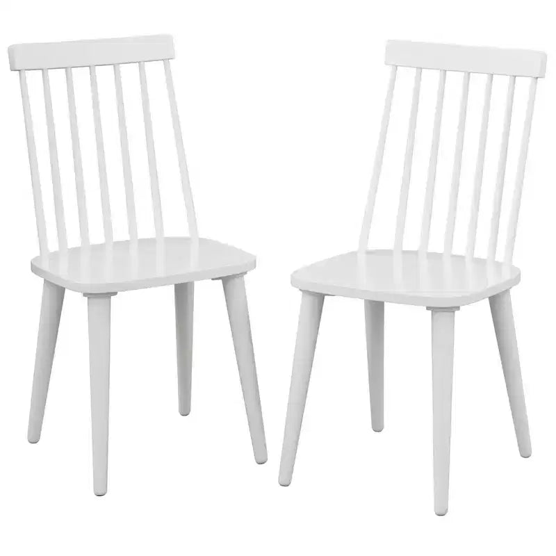 Ensemble de salle à manger moderne 7 pièces Ericson de Buylateral, naturel/blanc : style contemporain, table rectangulaire, 6 chaises