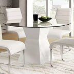 HOMES: Inside + Out Table de salle à manger ronde Grimsby 45" Blanche
