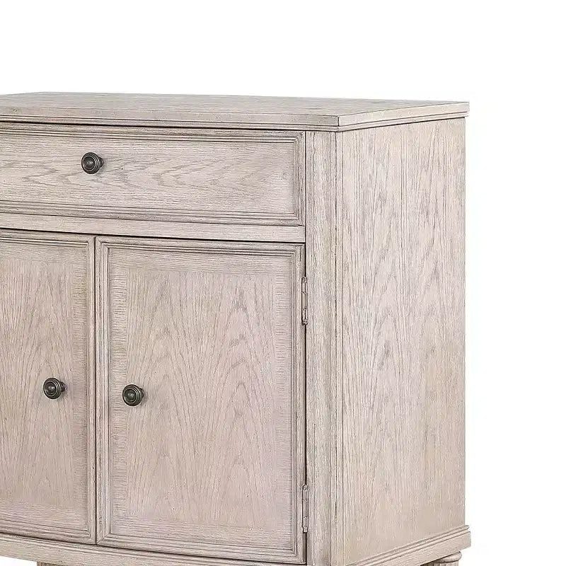 Meuble bar Wynsor d'Acme Furniture, finition blanc cassé vieilli