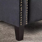 Fauteuil inclinable Izidro Tufted Dark Charcoal - Christopher Knight Home : Polyester rembourré, cadre en bois dur, nettoyage ciblé