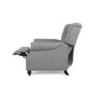 Christopher Knight Home Fauteuil inclinable motorisé capitonné Callade Gris/Brun foncé
