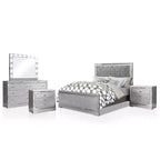 5pc Eastern King Tenaya Bedroom Set Silver/Gray - HOMES: Inside + Out